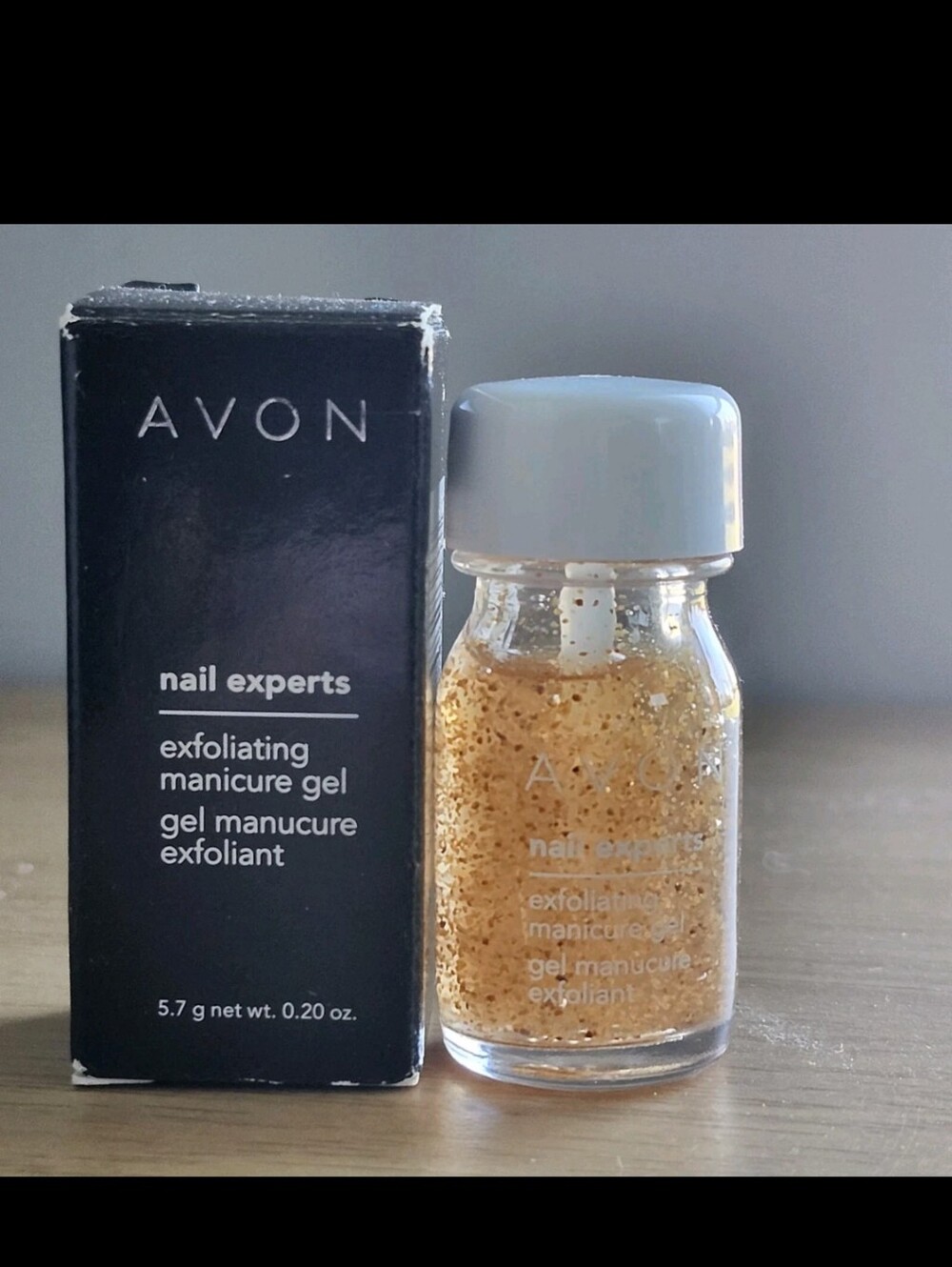 New Avon Nail Experts Exfoliating Manicure Gel .20 Oz NOS